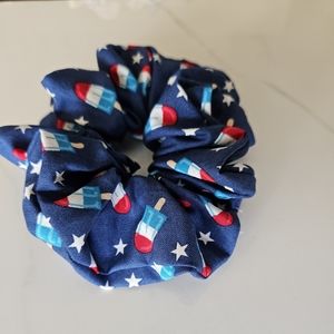 Blue popsicle scrunchie